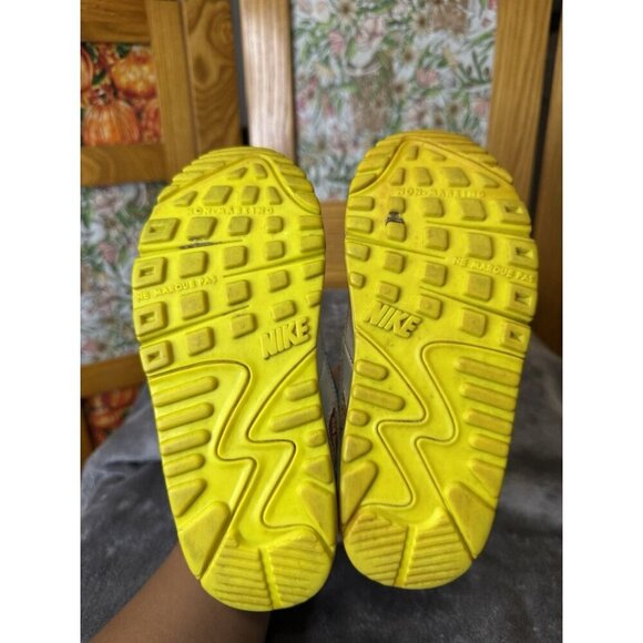 VTG NIKE AIRMAX 90 Y2k Toddler Girls Sneakers Shoes White Blue Retro Preppy 11C - Picture 6 of 9